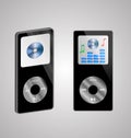 Two MP3 players Royalty Free Stock Photo