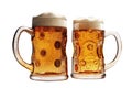 Two mugs of beer Royalty Free Stock Photo