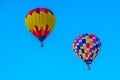 Two Multi Colored Hot Air Balloons Royalty Free Stock Photo