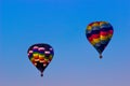 Two Multi Colored Hot Air Balloons Royalty Free Stock Photo