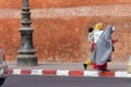 Two Muslim women crossing the street Royalty Free Stock Photo