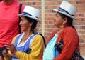 Two native ecuadorian proud women Royalty Free Stock Photo