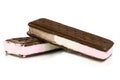 Two Neapolitan Ice Cream Sandwiches Royalty Free Stock Photo