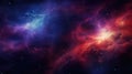 Two nebulas somewhere in deep space, AI Royalty Free Stock Photo