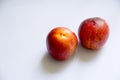 Two nectarine Royalty Free Stock Photo