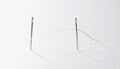 Two Needles Linked by a Single Thread Royalty Free Stock Photo