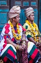 Two nevaris priests in Bhaktapur, Nepal