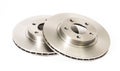 Two new brake discs for a car Royalty Free Stock Photo