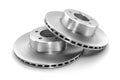 Two new braking discs of car.3d Royalty Free Stock Photo