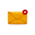 3D realistic mail notification