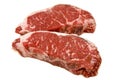 Two New York Strip Steaks Royalty Free Stock Photo