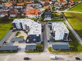 Two newyl build residential buildings with apartments in a small town in Slovenia