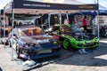 Two Nissan Silvia S13 and S14.5 prepared for a drift competition