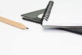 Two notebook with pencil. Royalty Free Stock Photo