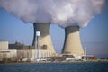 Two nuclear power plants Royalty Free Stock Photo