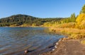 Two Oceans Lake Wyoming Autumn Landscape Royalty Free Stock Photo