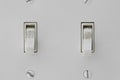 Two Off Light Switches Royalty Free Stock Photo