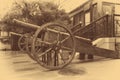 Old artillery cannon Royalty Free Stock Photo