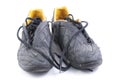 Two old black shoes Royalty Free Stock Photo