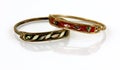 Two old bracelets Royalty Free Stock Photo