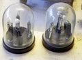 Two old electron tubes Royalty Free Stock Photo
