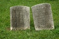 Two Old Gravestone Royalty Free Stock Photo