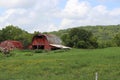 Two Old Red Barns Royalty Free Stock Photo