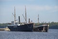 Two old steamships \