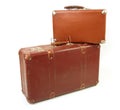 Two old suitcases Royalty Free Stock Photo