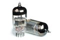 Two old vacuum tubes Royalty Free Stock Photo