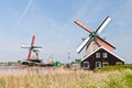 Two old Windmills Royalty Free Stock Photo