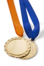 Two olympic gold medals Royalty Free Stock Photo