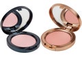 Two open blush compacts Royalty Free Stock Photo