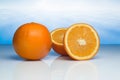 Two oranges Royalty Free Stock Photo
