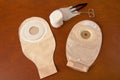 Two ostomy bags