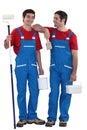 Two painters Royalty Free Stock Photo
