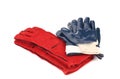 Two pairs of rubber gloves Royalty Free Stock Photo