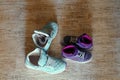 Two pairs of sneakers Royalty Free Stock Photo