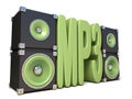 Two pairs of sound speakers MP3 3D