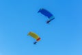Two para motor glider flying Royalty Free Stock Photo