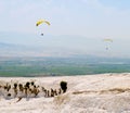 Two parachutists Royalty Free Stock Photo