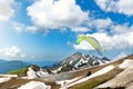 Two paraglider tandem