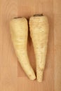 Two parsnips Royalty Free Stock Photo
