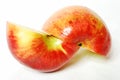 Two parts of the apple Royalty Free Stock Photo