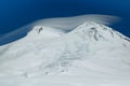 Two peaks of Elbrus. Caucasus Mountains. Royalty Free Stock Photo