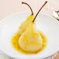 Poached Pears in Citrus Juice Royalty Free Stock Photo