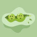 two peas in a pod Royalty Free Stock Photo