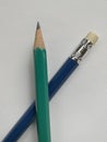 Two pencils closeup Royalty Free Stock Photo