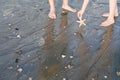 Two people on the beach