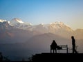 Two People In the Himalayas Royalty Free Stock Photo